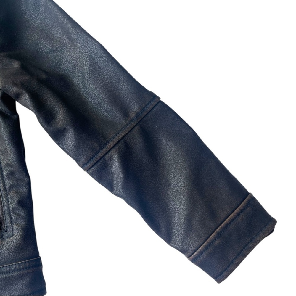 H&M Brown Faux Leather Kids Moto Jacket - Picture 5 of 5